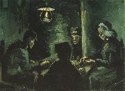 Vincent Van Gogh Four Peasants at a Meal (nn04) oil painting